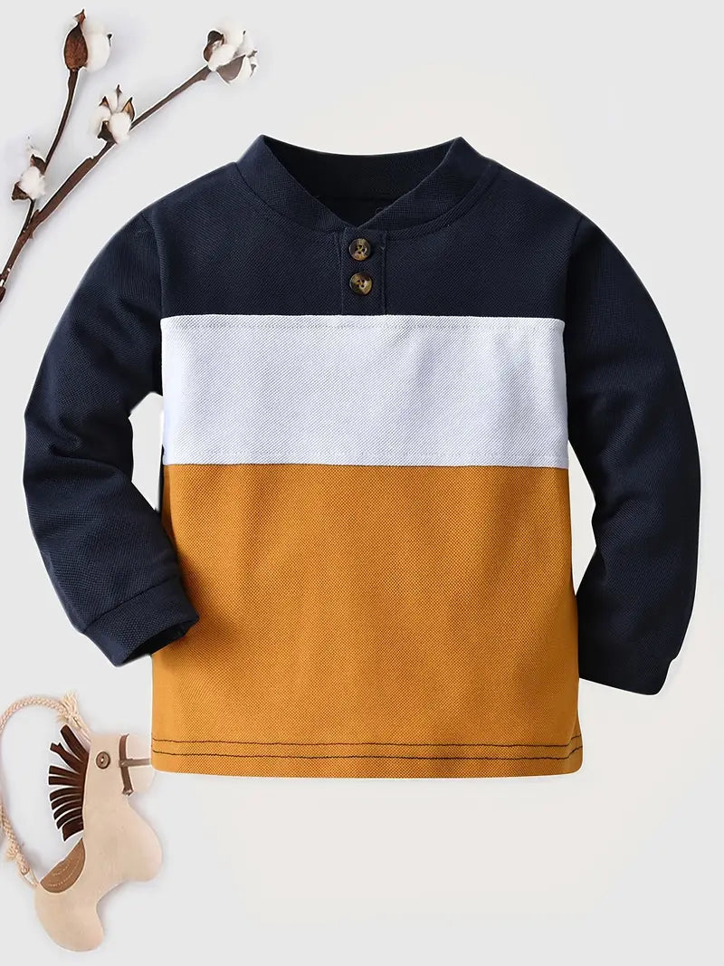 Boys Color Block Top