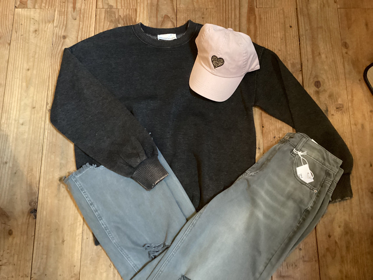ASH BLACK OVERSIZED PULLOVER