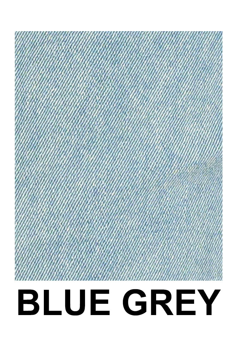 Blue Grey Boat Neck top