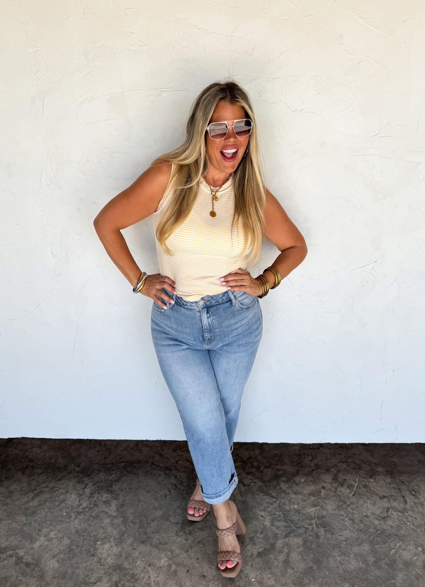 Summer Bianca Ribbed Tank