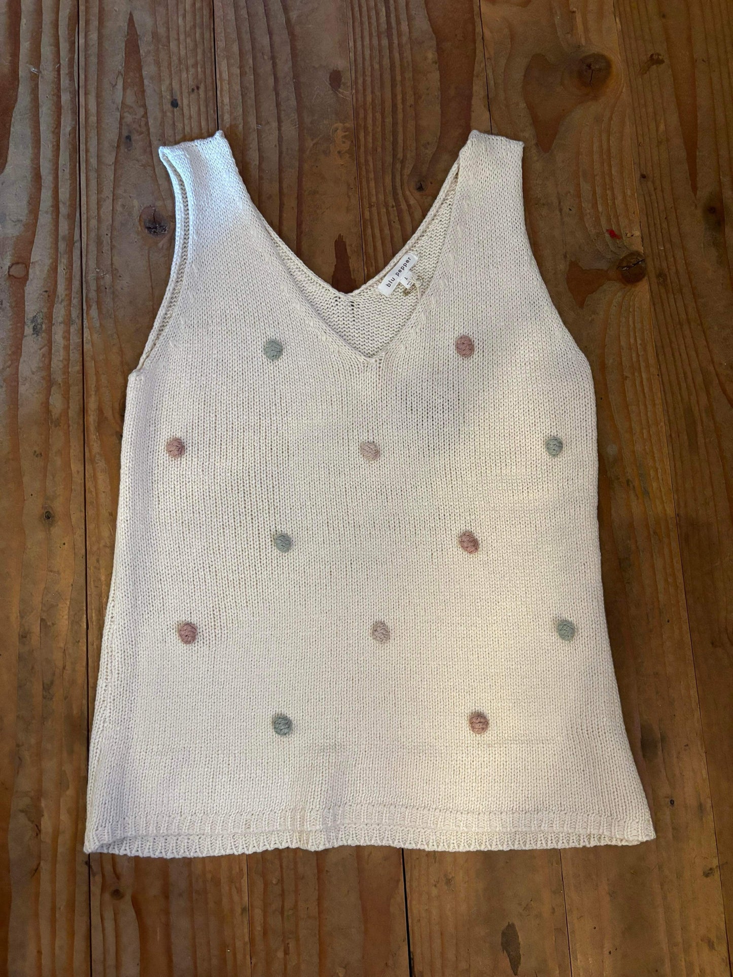 Polka Dot Sweater Tank