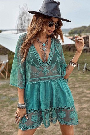 Lace Bathing Suit Cover