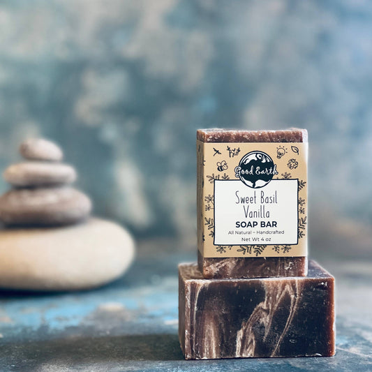Sweet Basil Vanilla Handmade Soap Bar