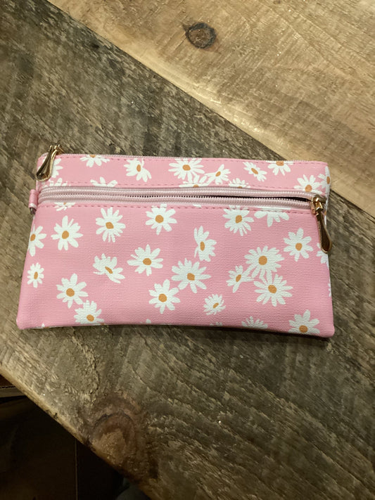 PINK DAISEY PRINTED WRISTLET