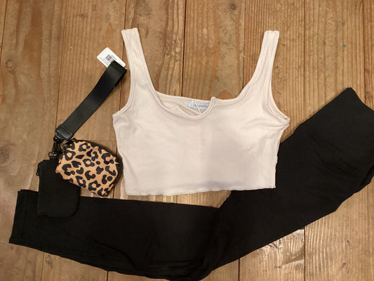 Cropped Ribbed Tank