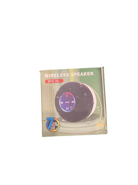 WHITE BATHROOM LED SPEAKER