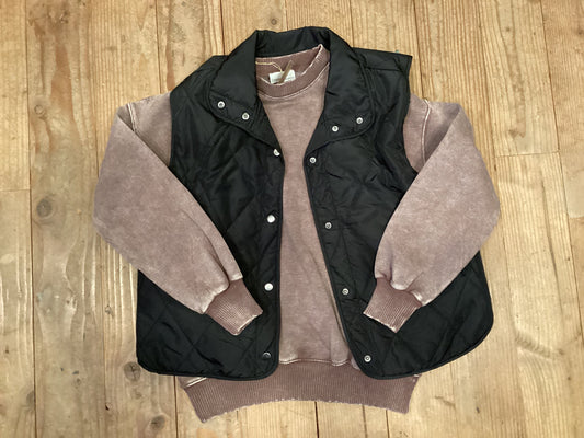 BROWN OVERSIZED PULLOVER