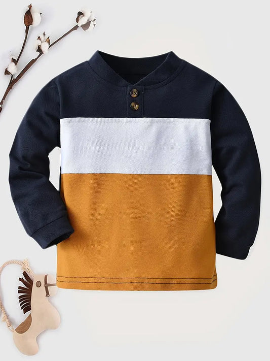 Boys Color Block Top