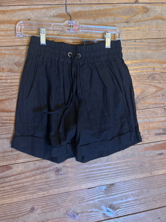 Zenana Black Pocket Shorts