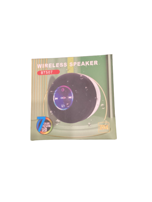 BLACK BATHROOM LED SPEAKER