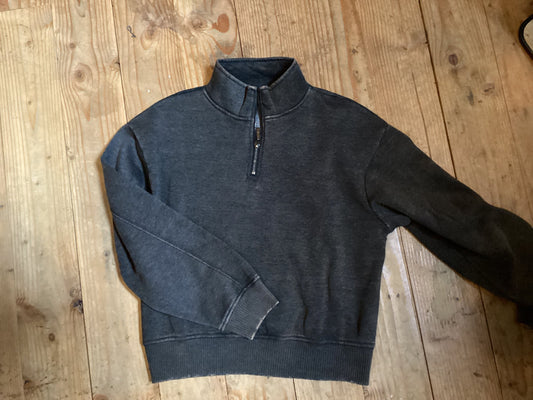 ASH BLACK HALF ZIP