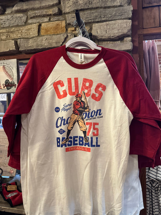 Cubs baseball tee