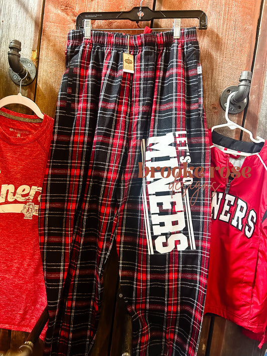 Let's Go Miners Flannel Pants