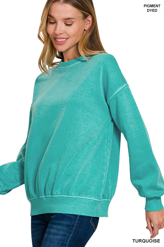 Turquoise Oversized Pullover