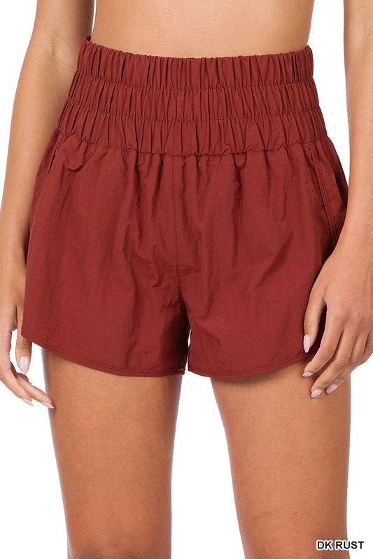Dk Rust Windbreaker Shorts