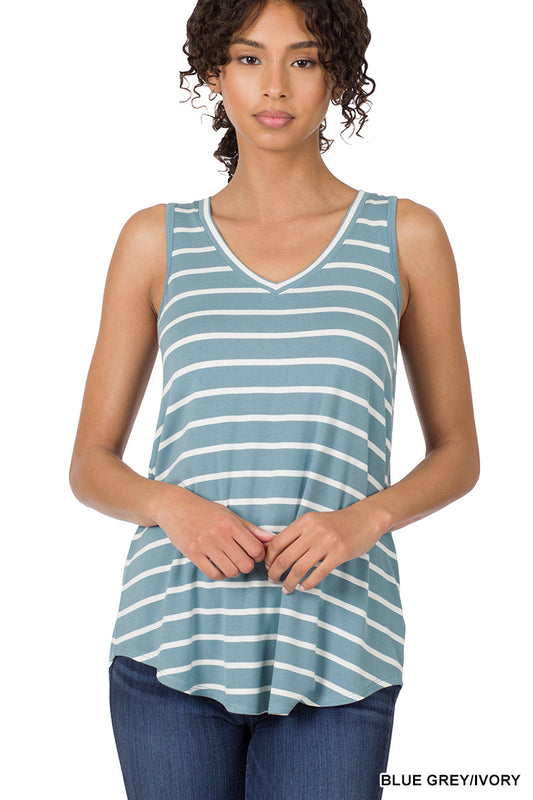 Blue/Grey Stripe Tank